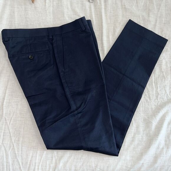 NWOT J. Crew Ludlow Slim-fit suit pant in Italian chino pants 32 x 34 Navy - Picture 6 of 11